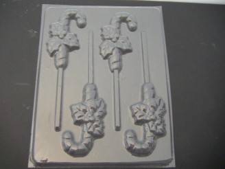 217 Candy Cane Chocolate or Hard Candy Lollipop Mold